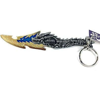 Amazon.co.jp: 変形ドラゴンブレードキーホルダー【銀】 : ファッション